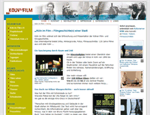 Tablet Screenshot of koeln-im-film.de